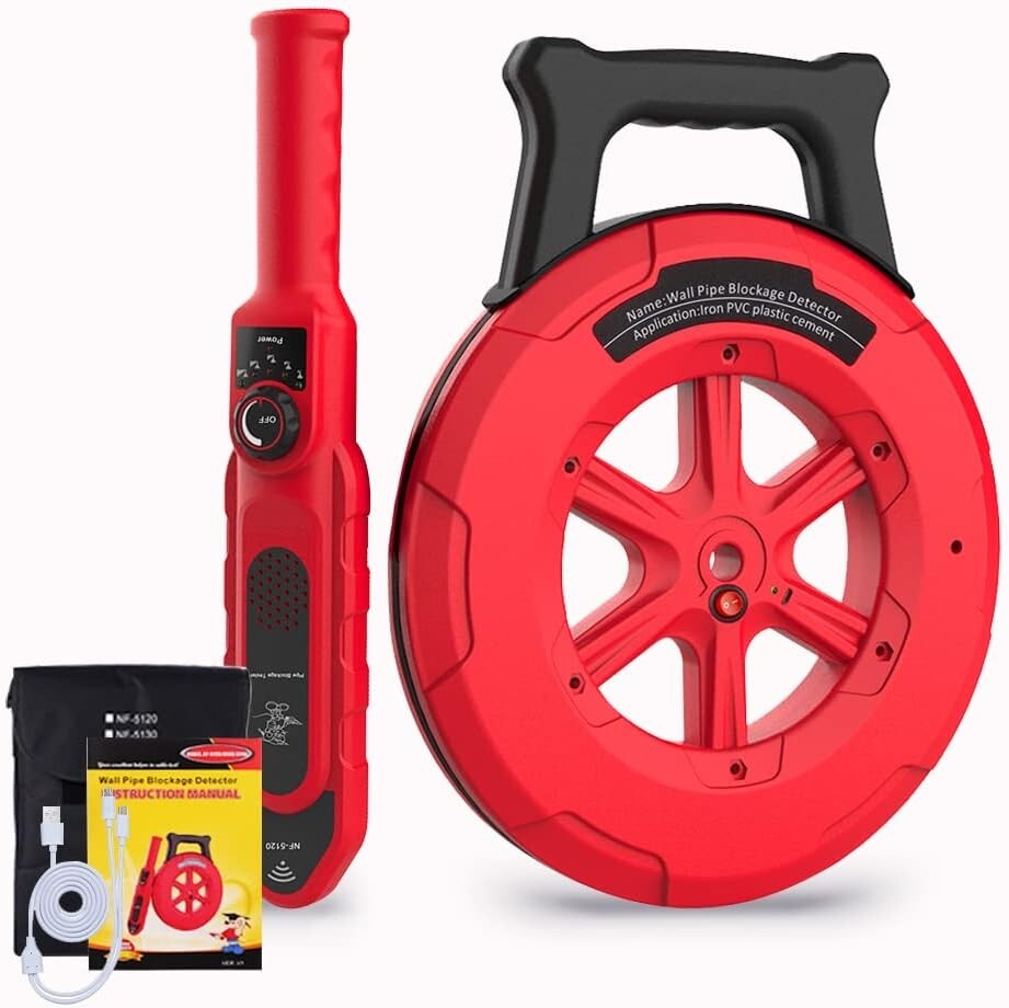 Professional Wireless Pipe Locator with Waterproof Probe - 4.44 lbs & Compact