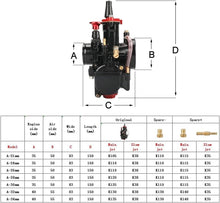 Load image into Gallery viewer, 32mm Racing Carburetor Kit for 25cc-200cc Engines | Superior Throttle Response