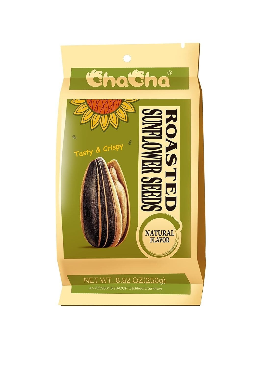Chunky Roasted and Salted Sunflower Seeds - 250g x 18 Bags for Healthy Snacking