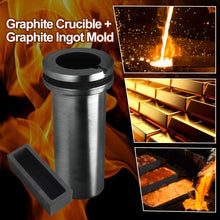 Load image into Gallery viewer, 3KG Gold Melting Furnace - 1400W Digital Electric Kit with Graphite Crucible