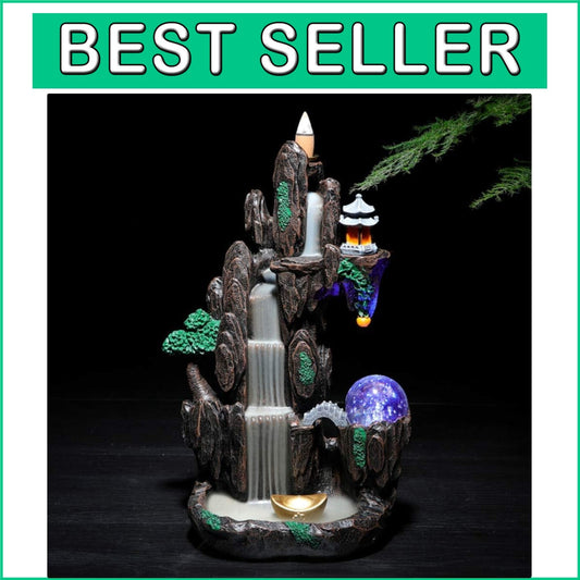 Elegant Waterfall Incense Holder with Long-Lasting Aroma - Unique Home Ornament