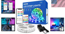 Load image into Gallery viewer, Transformative 65.6ft LED Light Strip with Bluetooth Control for Modern Homes