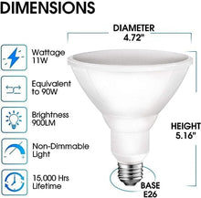 Load image into Gallery viewer, Bright 12-Pack LED Outdoor Bulbs, 11W Non-Dimmable Daylight 5000K Equivalent 90W