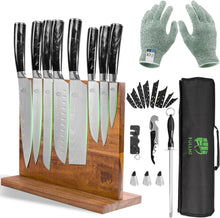 Load image into Gallery viewer, Professional 15-Piece Knife Collection with Magnetic Holder - Unmatched Quality