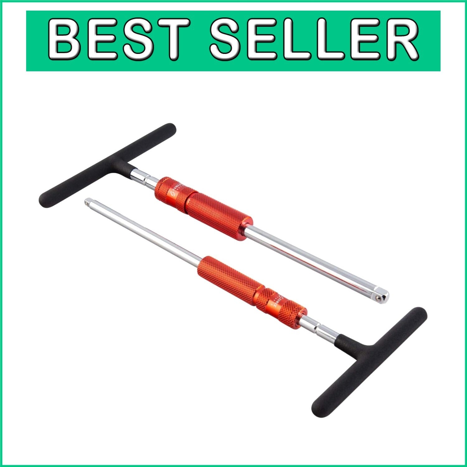 Ergonomic T-Handle Speed Wrench Set with 1/4 & 3/8 Drive - Maximum Torque