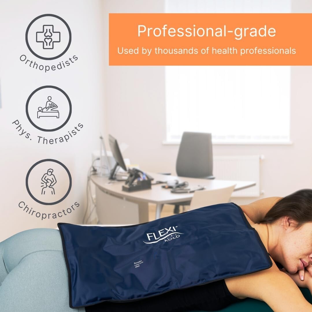 FlexiKold Customized Comfort - Extra Large Gel Ice Pack for Injuries & Soreness