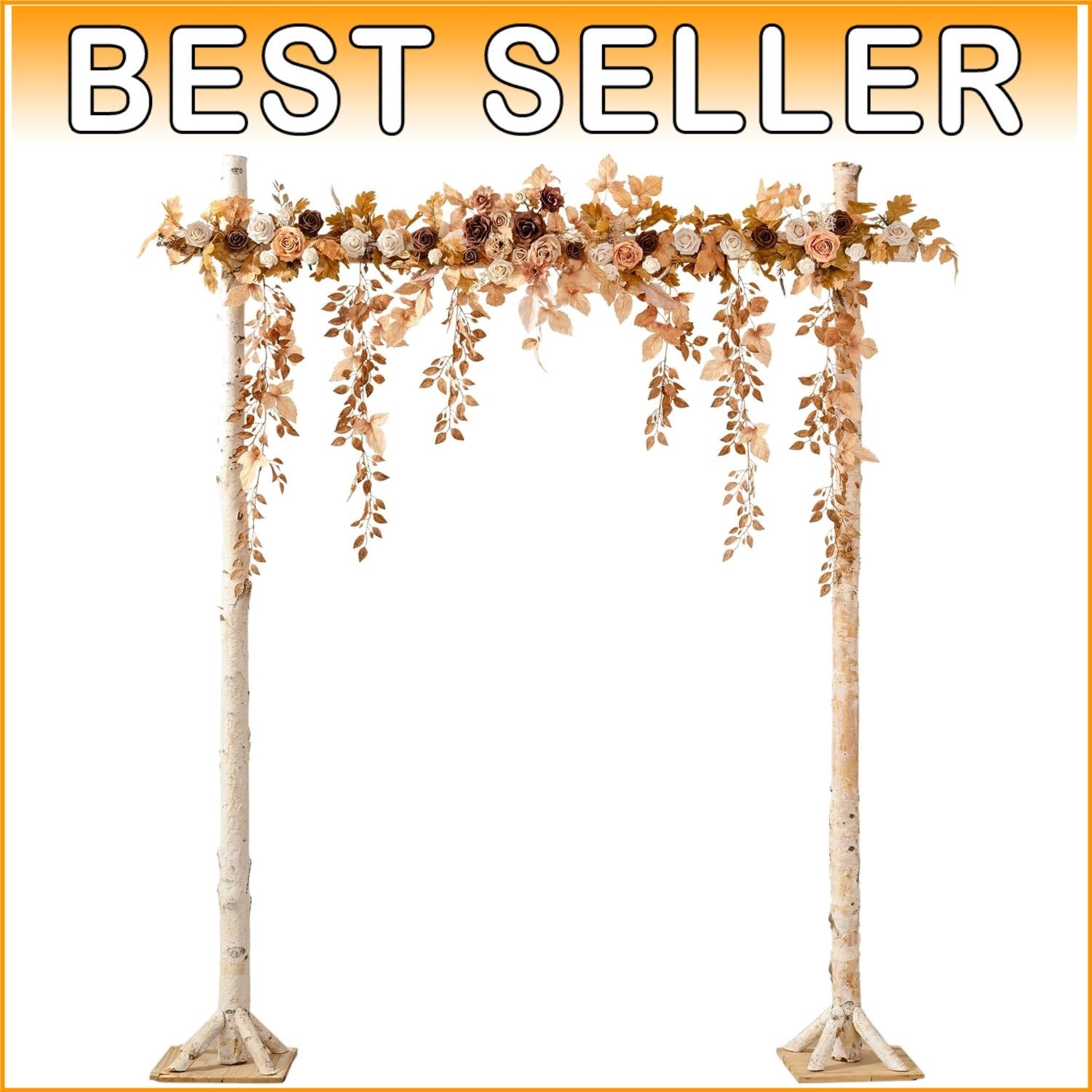 Versatile 6.5FT Floral Garland - Ideal Wedding Arch Decor & Photography Backdrop