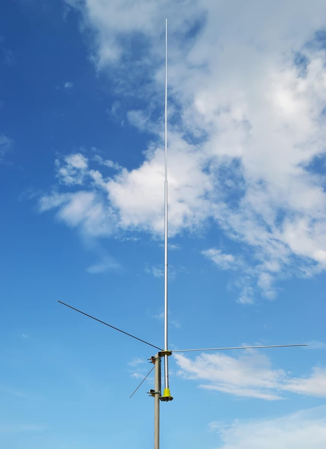 Aluminum Alloy 20ft CB Base Antenna - Pre-Tuned, 100W for Enhanced Signal