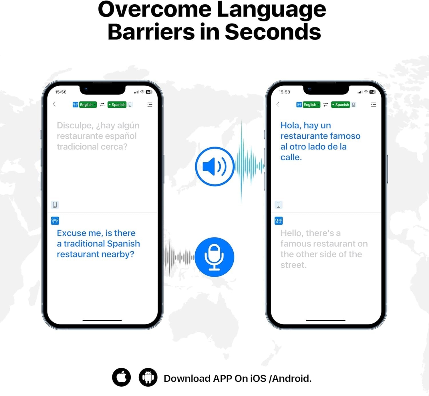 Ergonomic AI Translator Earbuds - 144 Languages, Perfect for Business & Travel