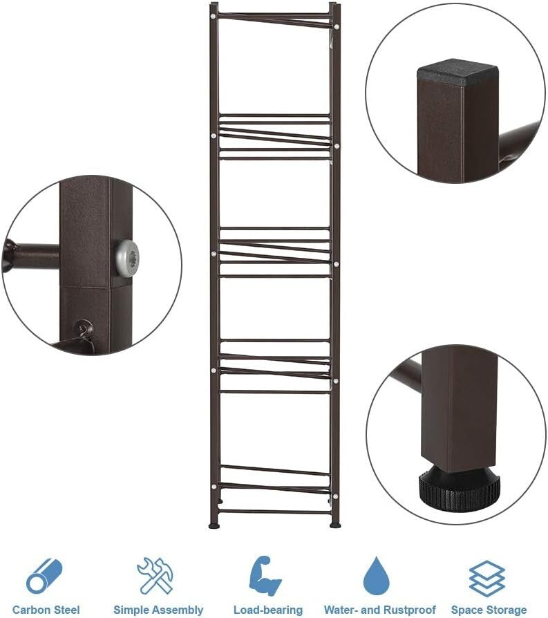 Detachable 5-Tier Copper Water Jug Holder - Easy Assembly and Stylish Storage