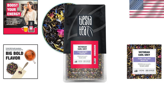 Premium Victorian Earl Grey Black Tea - Elegant Brewing Experience in Every Cup