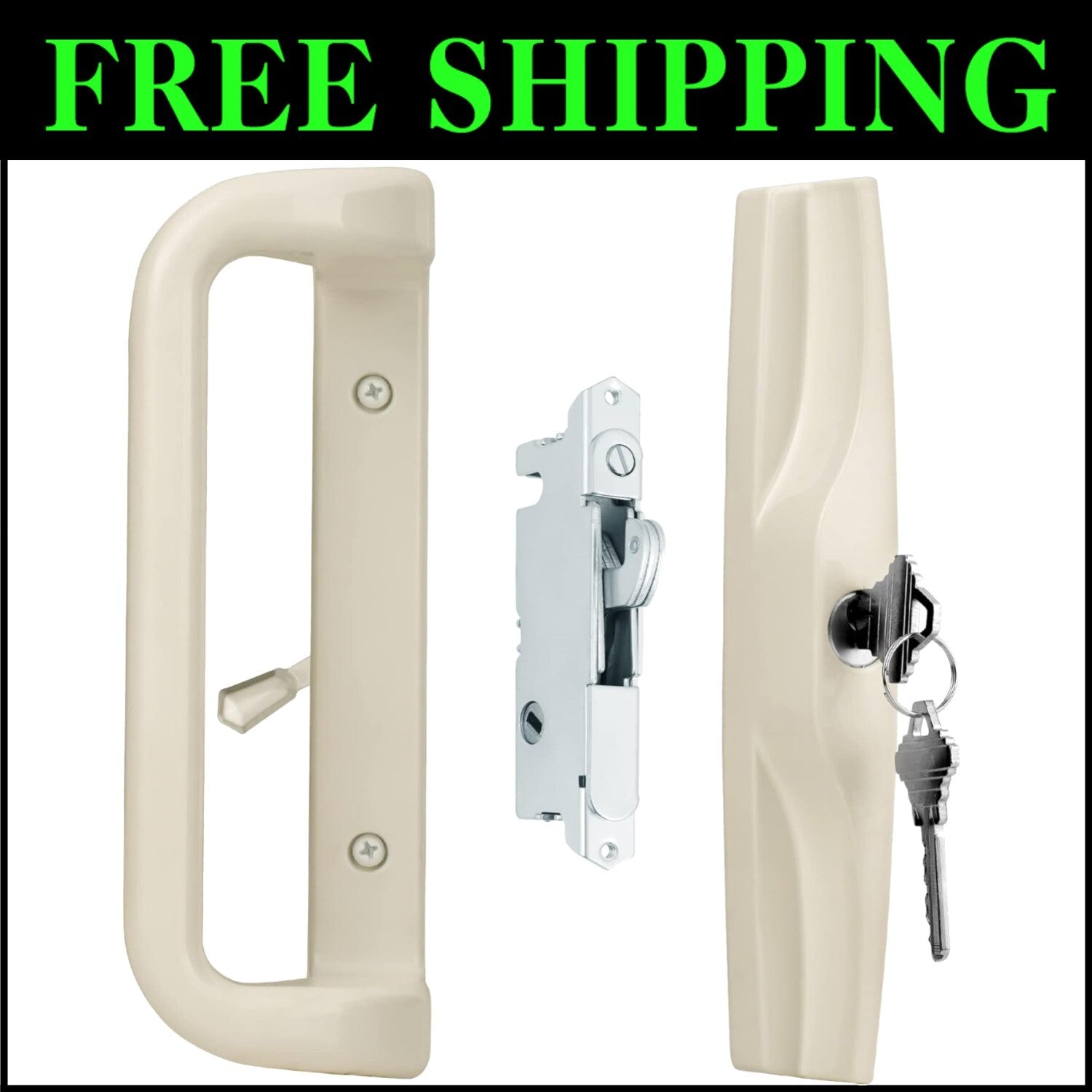 Aluminum Patio Sliding Door Handle Set with Mortise Lock - Attractive Design