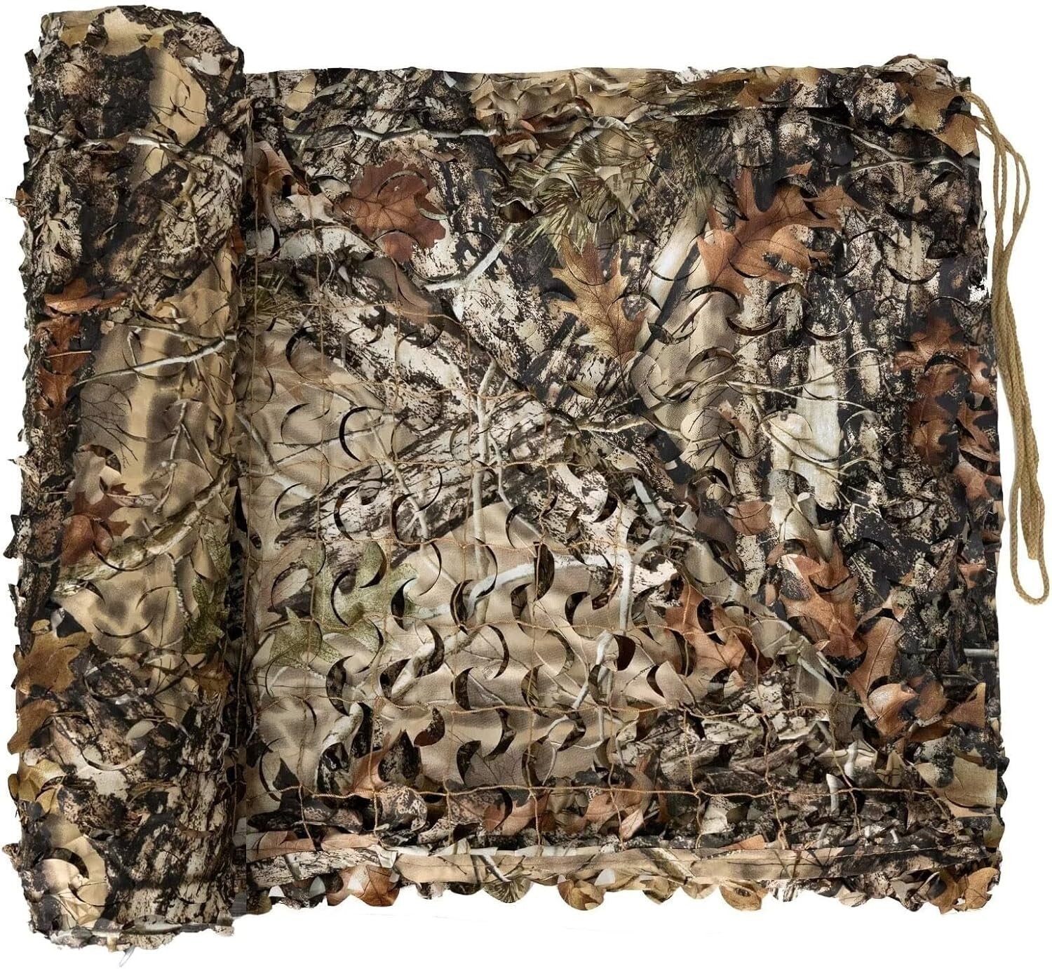 Durable Waterproof Woodland Camo Net for Hunting, Bird Watching, Decorative Use