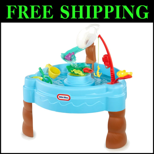 Interactive Fish 'n Splash Water Table with Fishbowl & 10 Play Accessories