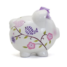 Load image into Gallery viewer, Colorful 1-Pound Paper Bird Ceramic Bank - A Safe Savings Solution for Girls