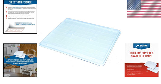 Extra-Large No-Mess Glue Traps for Rats, Mice, & Snakes - Cold Weather Ready