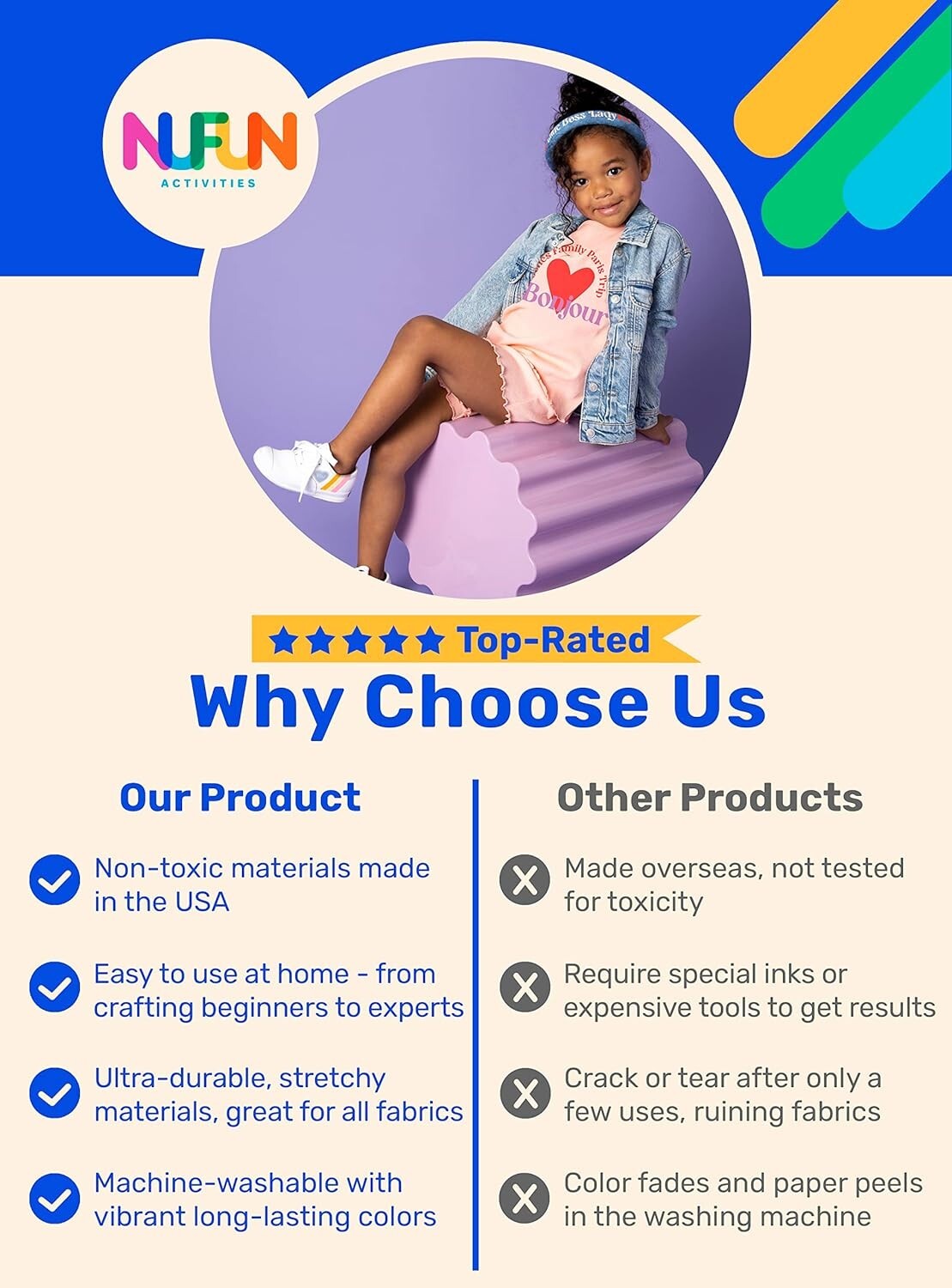 Professional Quality Iron-On Transfer Paper for DIY T-Shirt Printing - 500 Pack