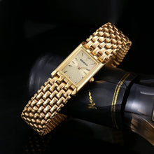Load image into Gallery viewer, Chic Rectangle Gold Watch for Women - 3ATM Waterproof with Stainless Steel Band