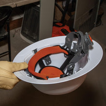 Load image into Gallery viewer, Klein Rechargeable Headlamp Hard Hat - Safety Meets Comfort, White, 20kV Tested