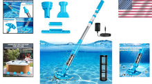 Load image into Gallery viewer, Cordless 4-in-1 Pool Vacuum Cleaner with Multiple Brush Heads - Easy Operation
