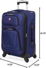 Load image into Gallery viewer, Effortlessly Portable 21-Inch Expandable Softside Luggage with 10-Year Warranty