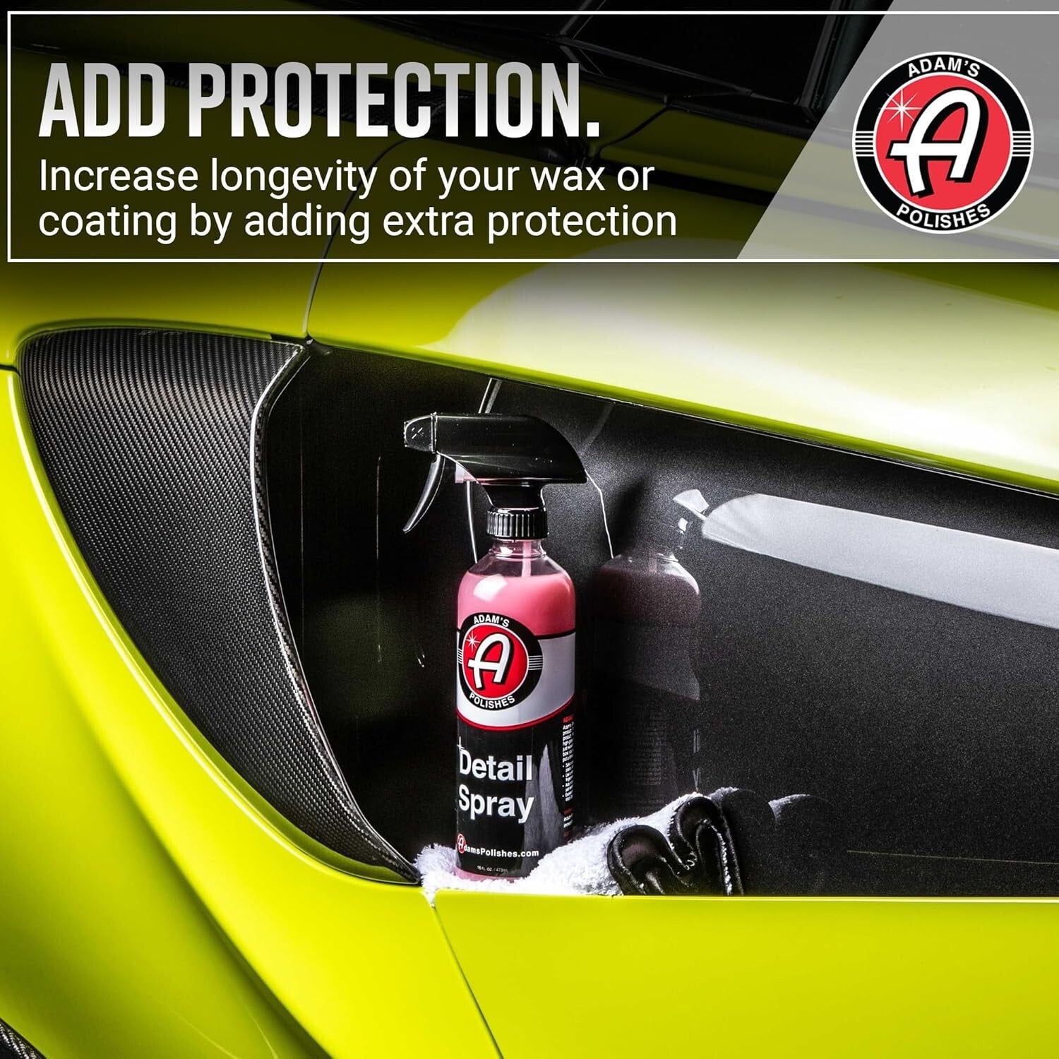 Adam's 5-Gallon Detail Spray: Premium Polish & Wax Booster for Stunning Shine