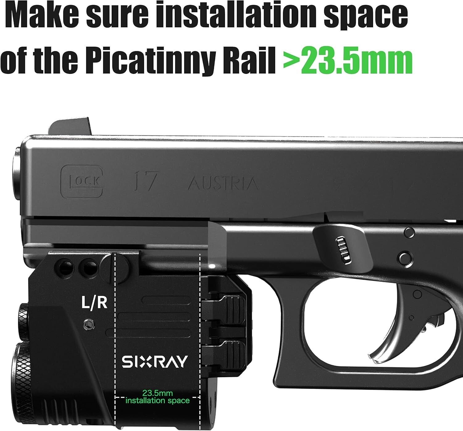 Versatile Picatinny Mount Laser Combo: 500 Lumen Brightness & Easy Setup