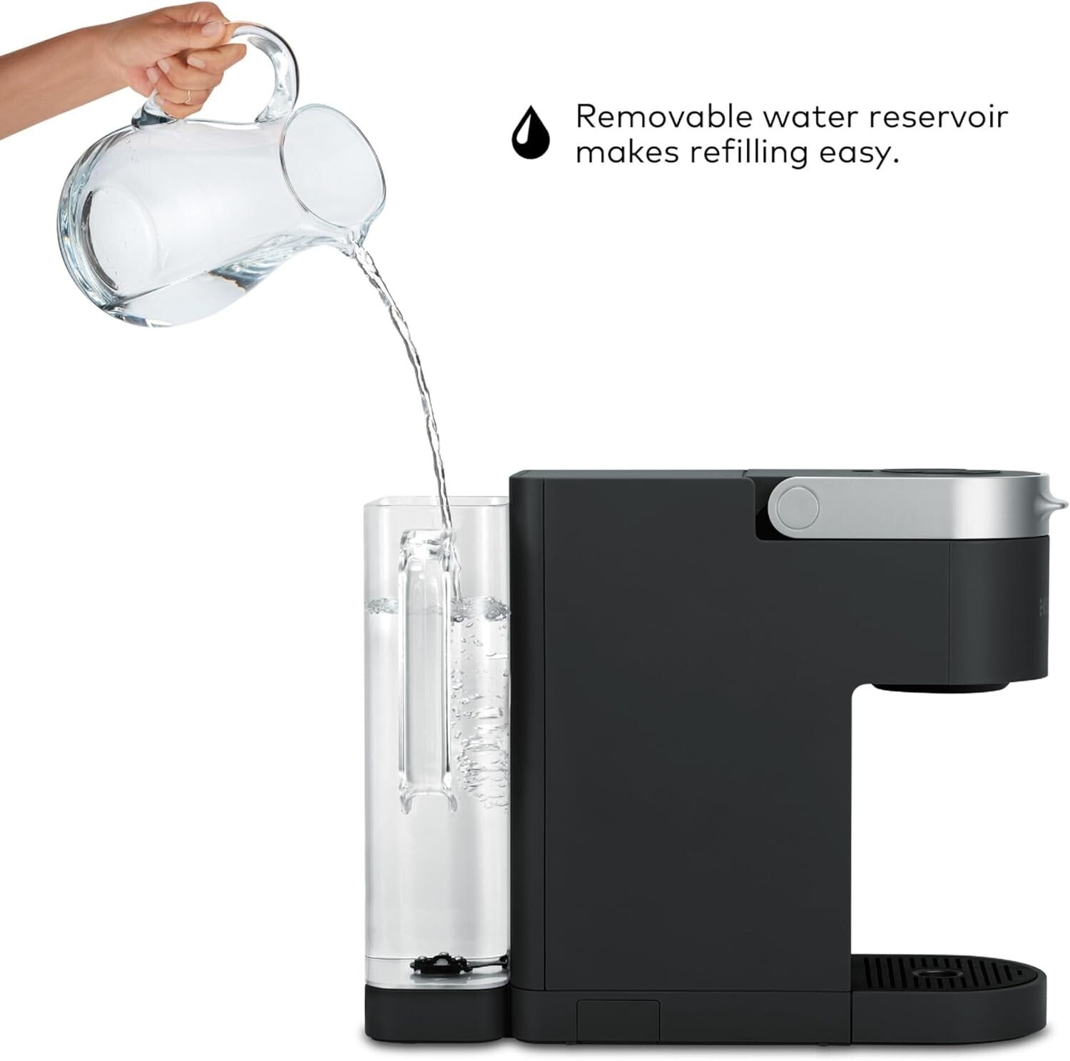 Innovative Single Serve Coffee Maker with Maintenance Alerts & Simple Controls