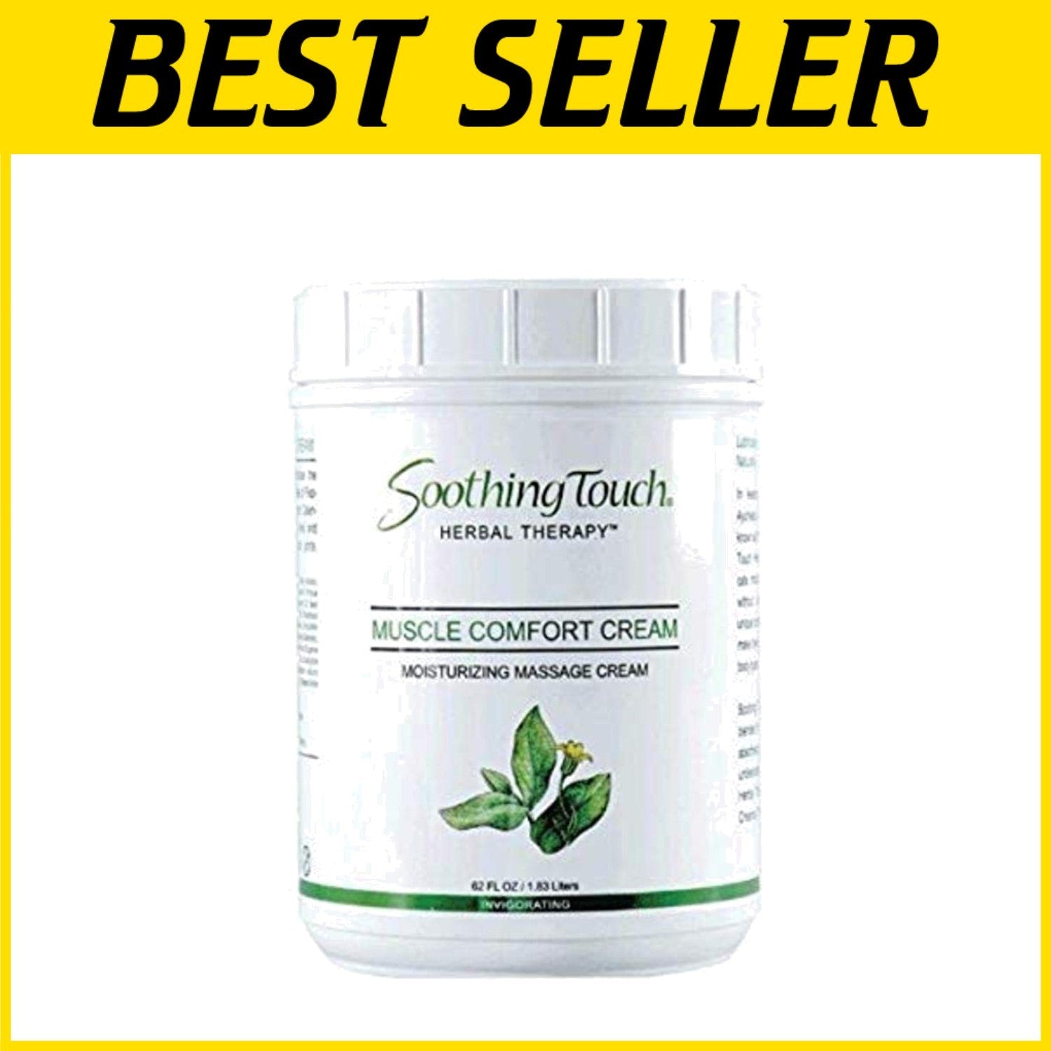 Natural Muscle Comfort Cream with Arnica & Ginger - 62oz for Deep Relaxation