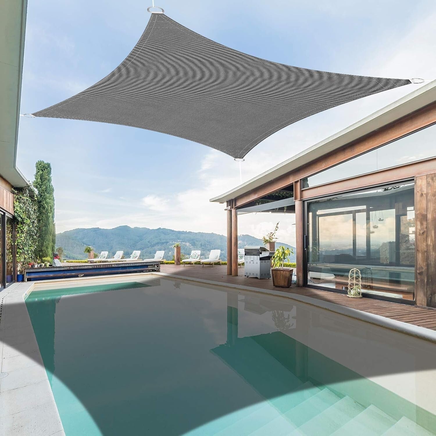 Durable 13'x19.5' Shade Canopy – Stylish Waterproof and UV Blocking Solution