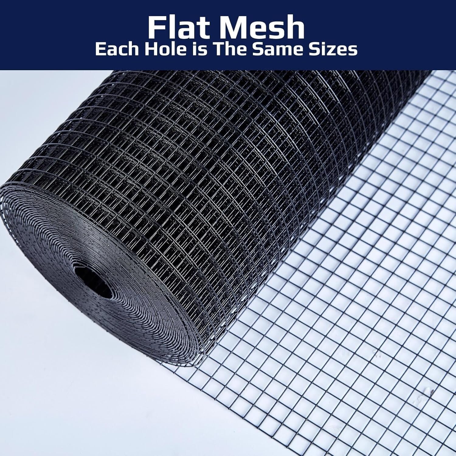 1/2 Inch Coated Wire Mesh Roll - Durable 19-Gauge Hardware Cloth for Enclosures