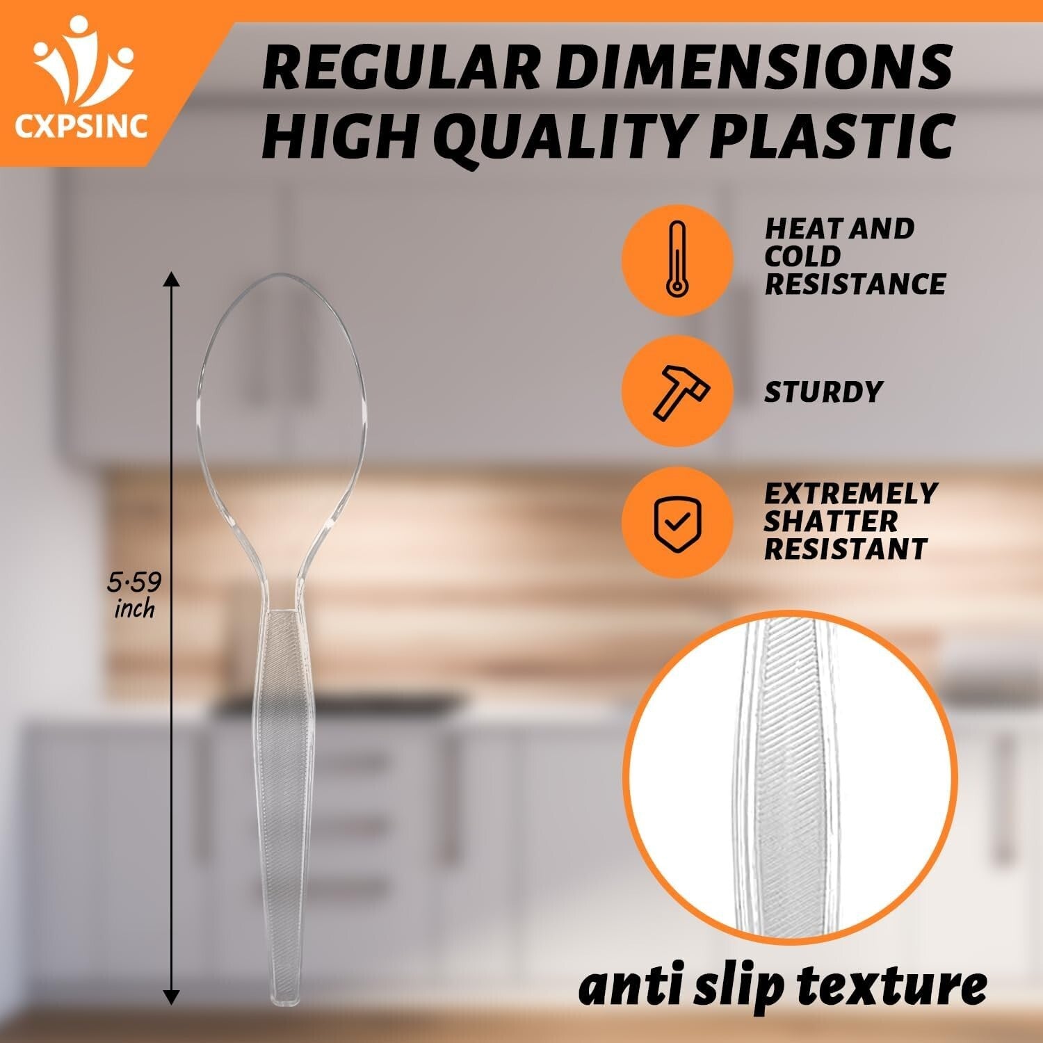 1000 Count Disposable Heavyweight Plastic Tea Spoons - Perfect for Gatherings