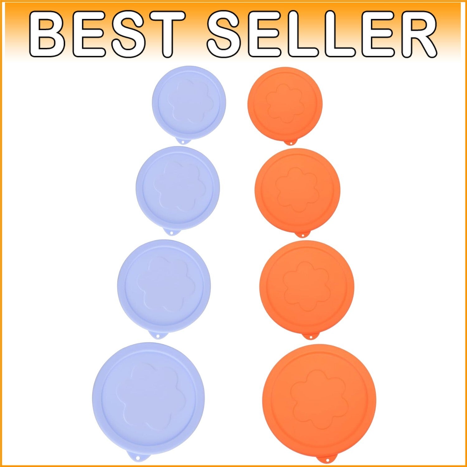 Durable 8 Pack Silicone Lids for Pyrex – Multi-Size Leak-Proof Kitchen Solution