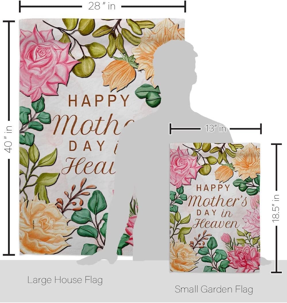 Vibrant Double-Sided Mother's Day Garden Flags - Eco-friendly & Durable