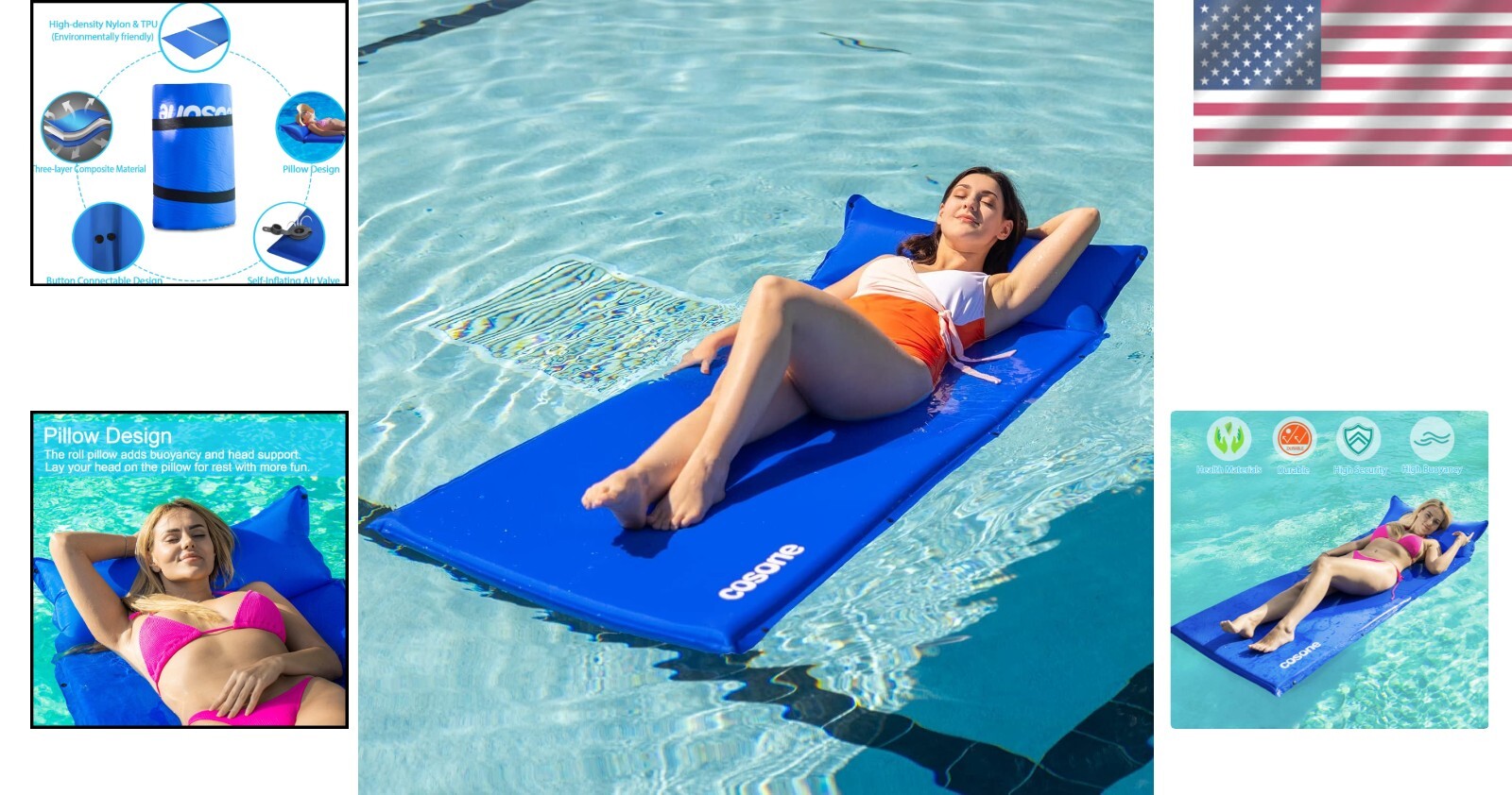 Multi-Person Capable Pool Float – Durable and Portable for Water Enjoyment