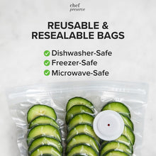 Load image into Gallery viewer, Leak-Proof Large Vacuum Sealer Bags - 30 Resealable Bags for Ultimate Freshness