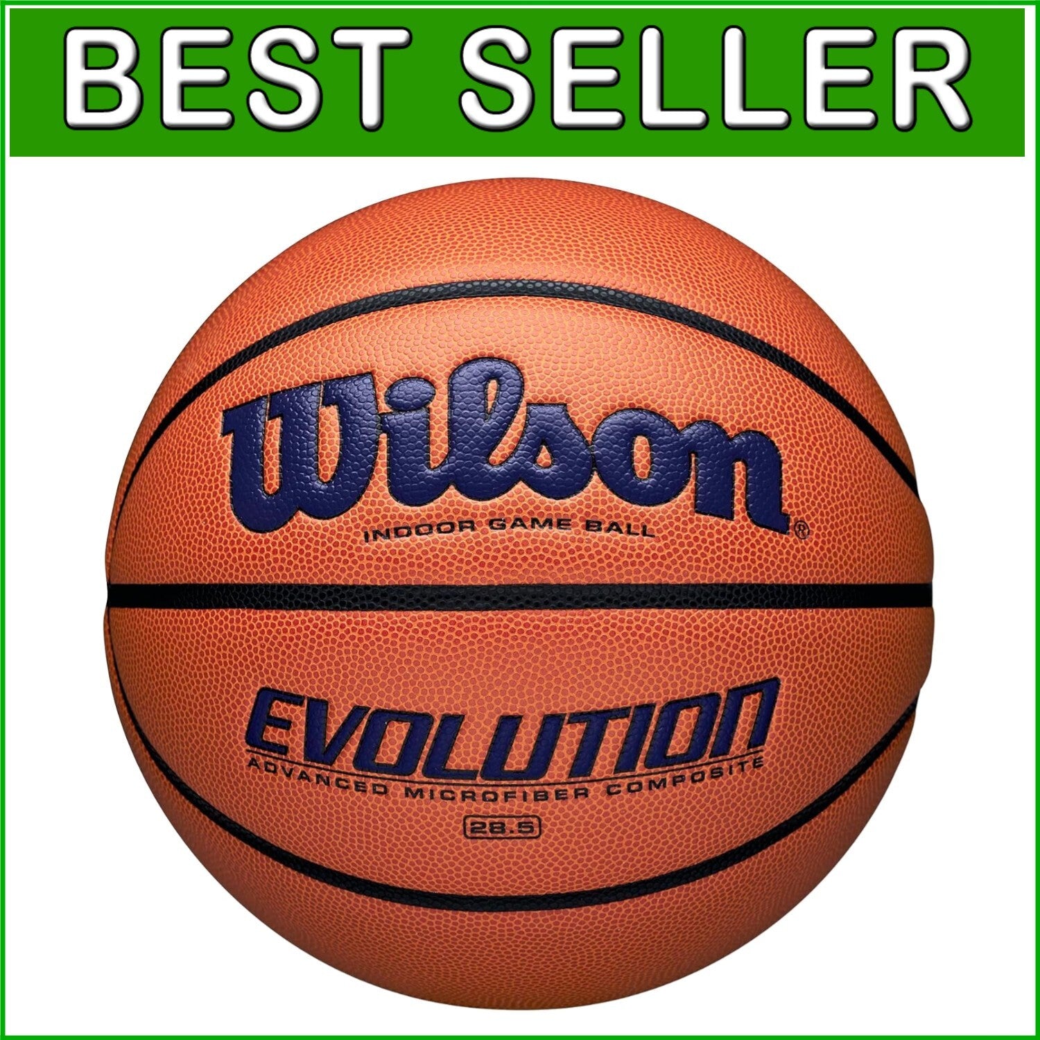 Evolution Indoor Basketball - Sizes 5, 6 & 7 - NFHS Approved for Serious Players