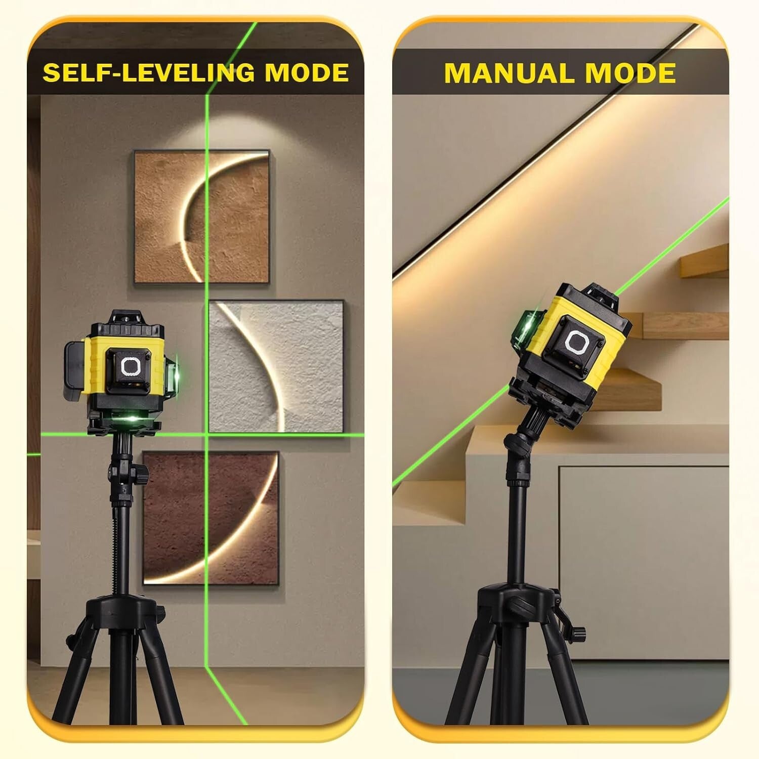Rechargeable Laser Level with 16 Lines and Tripod – Accurate Home Renovations