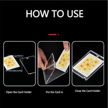 Load image into Gallery viewer, Premium 35pt Magnetic Card Holders - Clear Protective Sleeves for Trading Cards