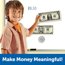Load image into Gallery viewer, Classroom Essential - Double-Sided Magnetic Money for Teaching Kids Ages 5+