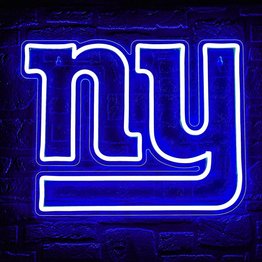 LED Neon Sign for NY Giants - Stylish Wall Decor for Man Caves & Game Rooms