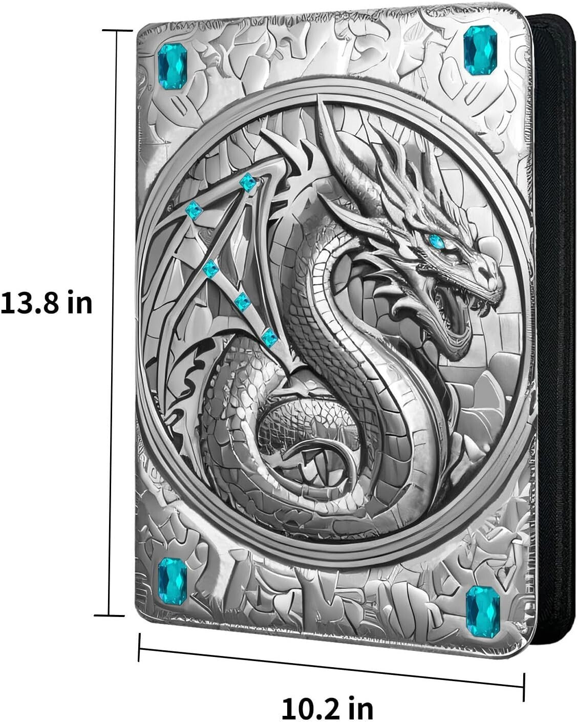 Exclusive Silvery Blue Card Album with 20 Double-Sided Pages for Collectibles