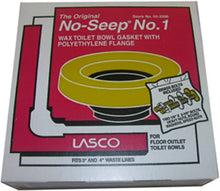 Load image into Gallery viewer, Toilet Bowl Wax Ring &amp; Brass Bolts - 24-Pack, Polyethylene Flange for Easy Fit