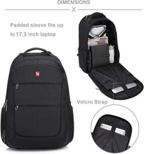 Load image into Gallery viewer, 17.3-Inch Rolling Laptop Backpack with Wheels - Business Travel Convenience