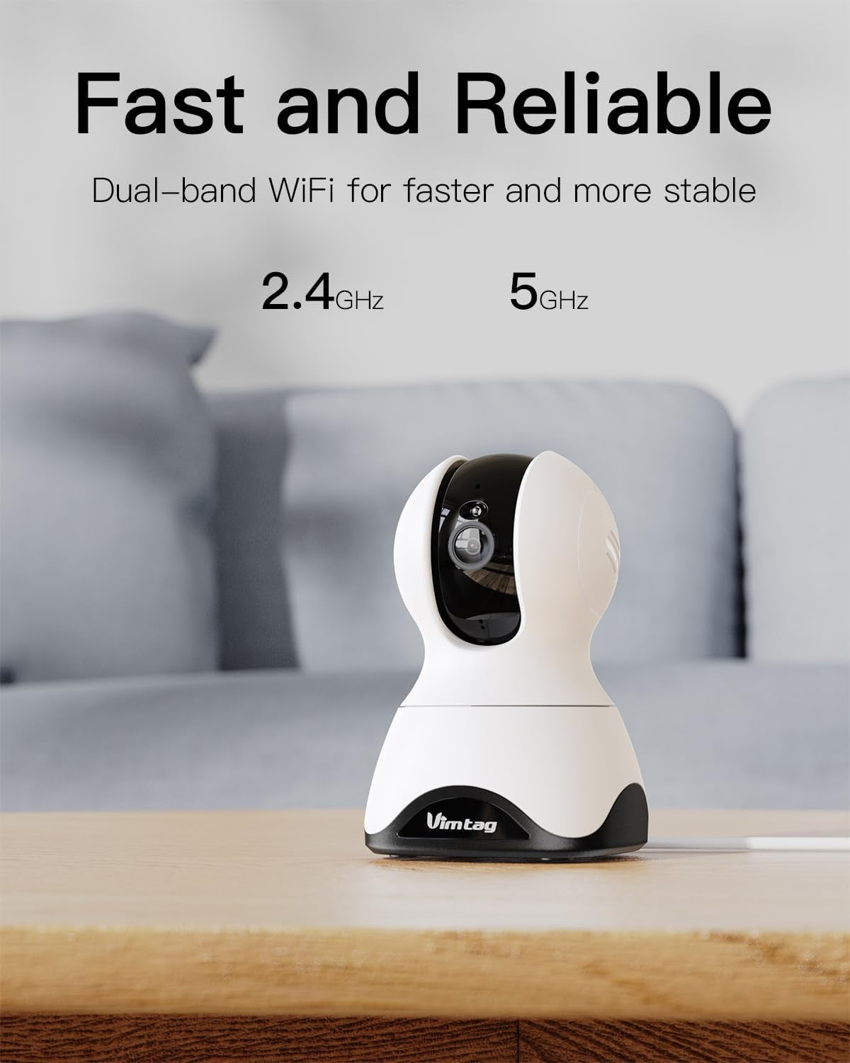 360° Pet Dog and Baby Monitor Cameras - 2-Pack with Night Vision and App Control