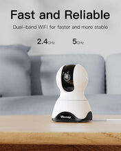 Load image into Gallery viewer, 360° Pet Dog and Baby Monitor Cameras - 2-Pack with Night Vision and App Control