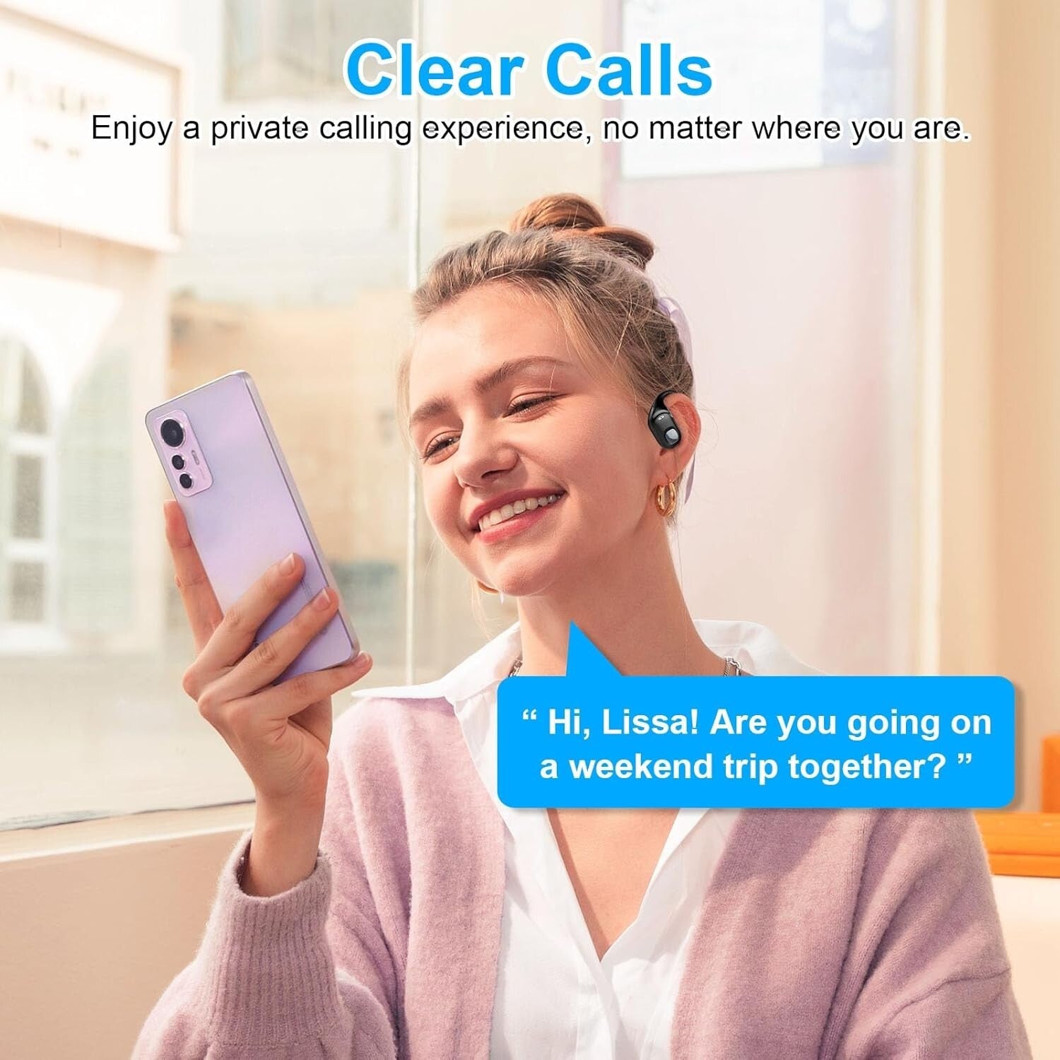 Active Lifestyle Open Ear Earbuds - Bluetooth 5.3 with 10M Range & Fast Charge