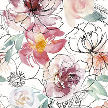 Load image into Gallery viewer, Removable Pink Floral Wallpaper for Bedrooms &amp; Bathrooms - Self-Adhesive
