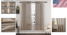 Load image into Gallery viewer, Classic Light Taupe Semi-Sheer Curtains for Bedroom &amp; Living Room - 2 Panels