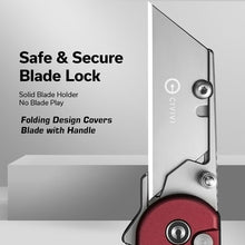 Load image into Gallery viewer, Lightweight Aluminum Pocket Utility Knife with Secure Blade Locking – Ideal Gift